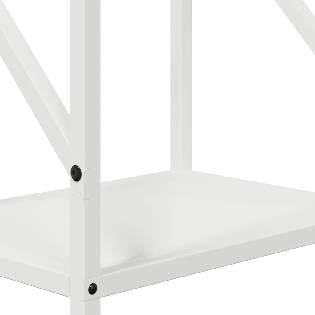 Rastrelliera per Legna da Ardere Bianca 34x25x100 cm