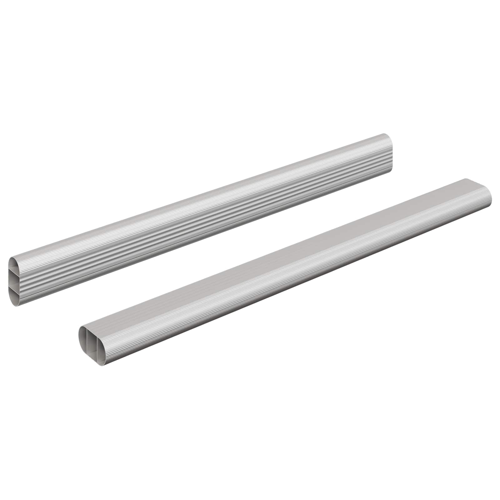 Asta per armadio 2 pz Argento 316 x 15 x 29 mm