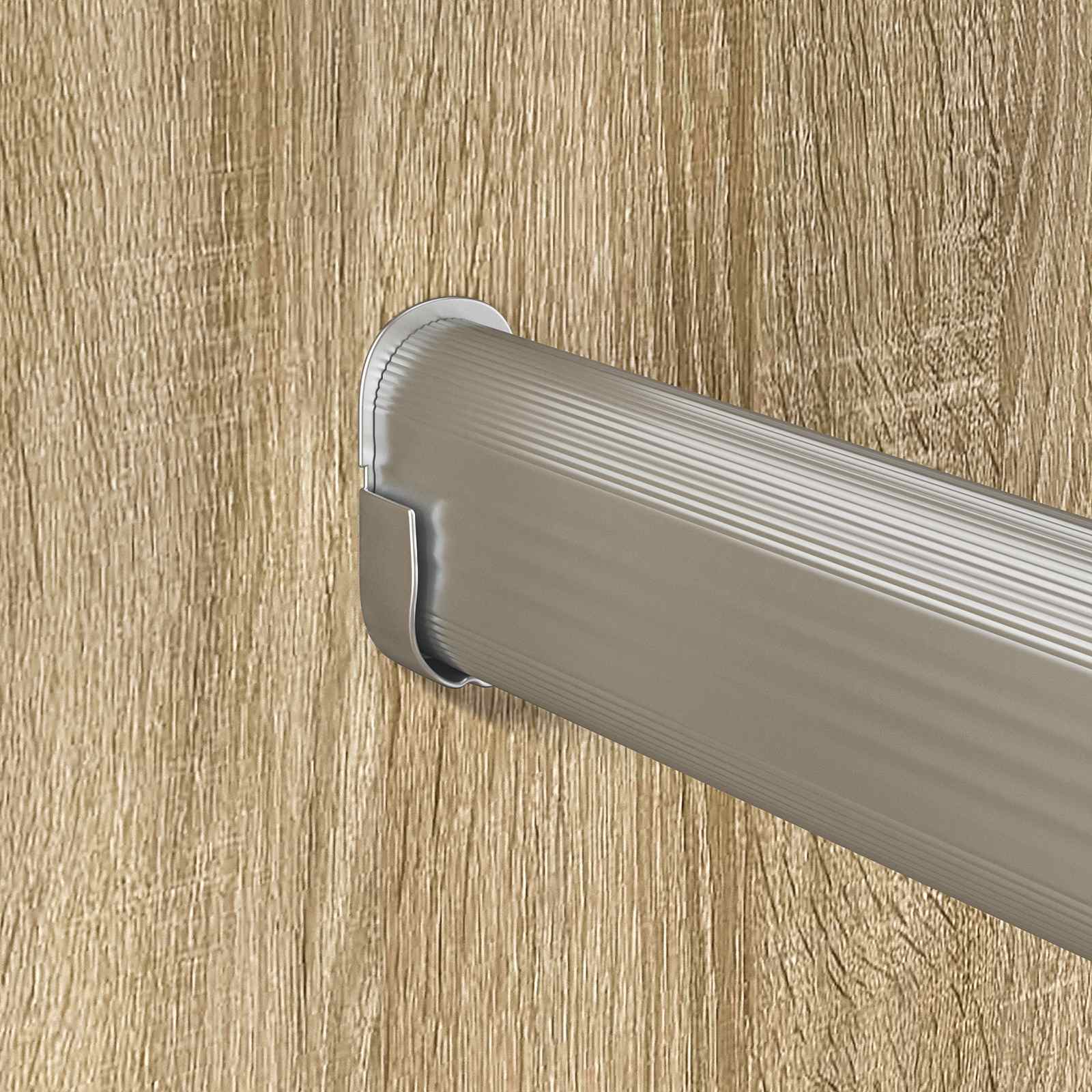 Asta per armadio 12 pz Argento 316 x 15 x 29 mm