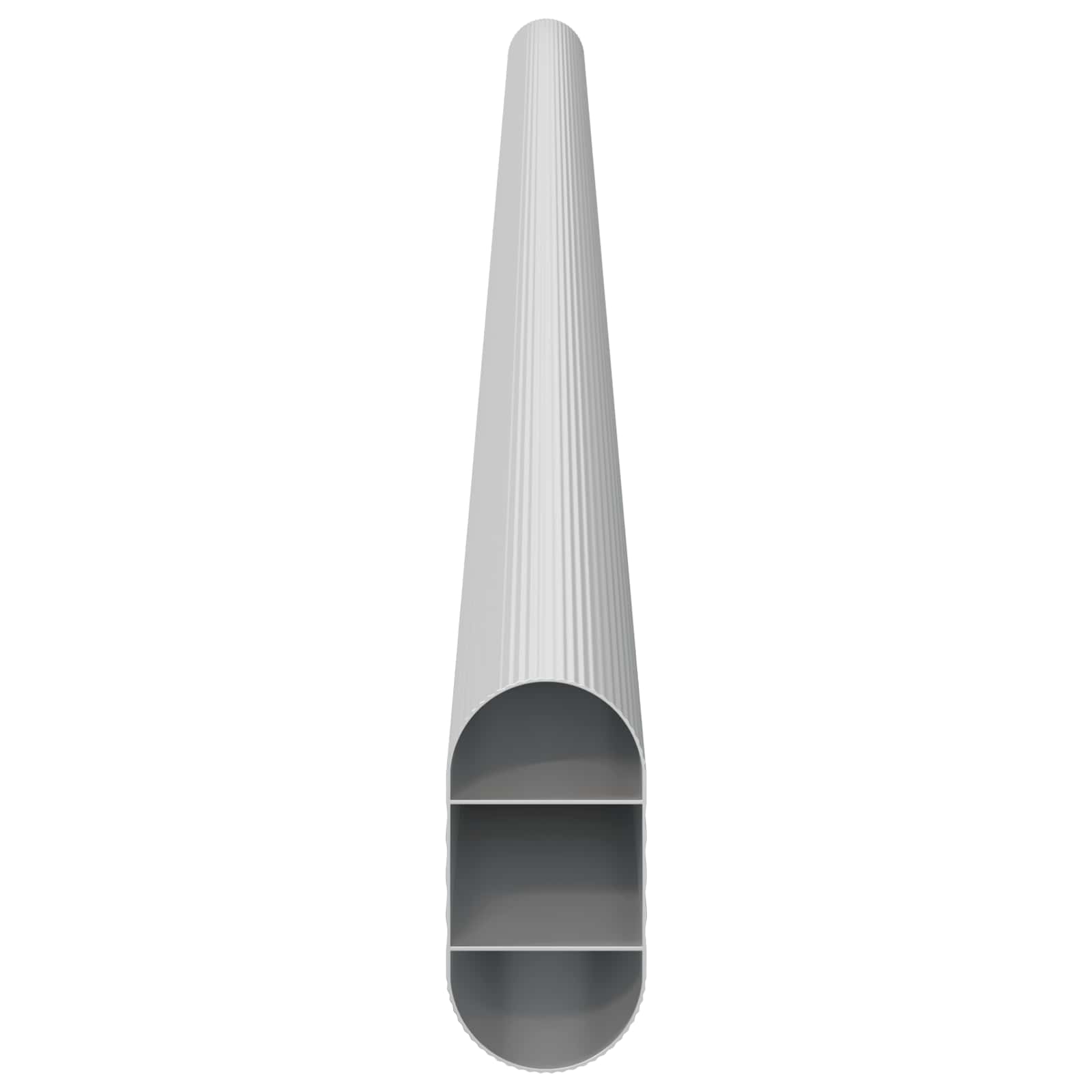 Asta per armadio 2 pz Argento 464 x 15 x 29 mm