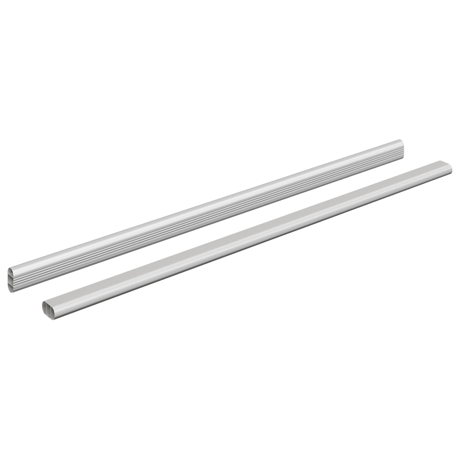 Asta per armadio 2 pz Argento 664 x 15 x 29 mm