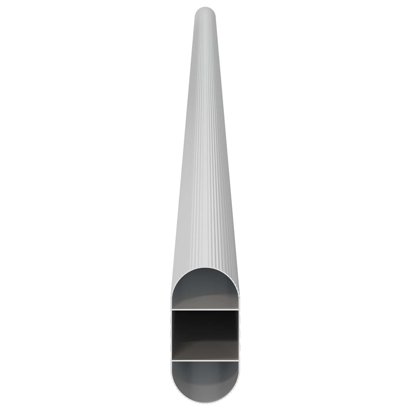 Asta per armadio 2 pz Argento 664 x 15 x 29 mm