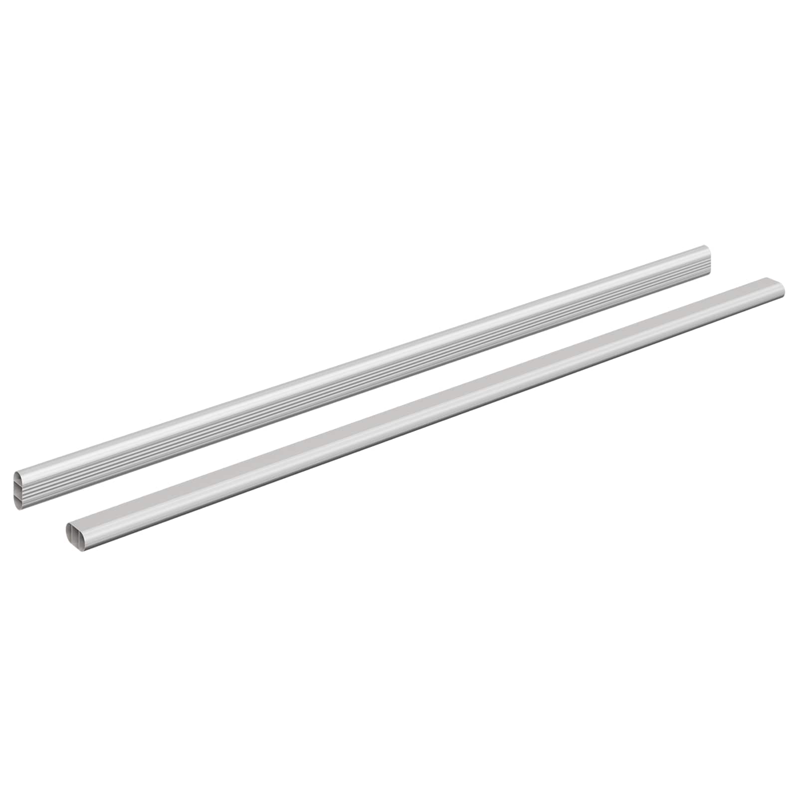 Asta per armadio 2 pz Argento 764 x 15 x 29 mm