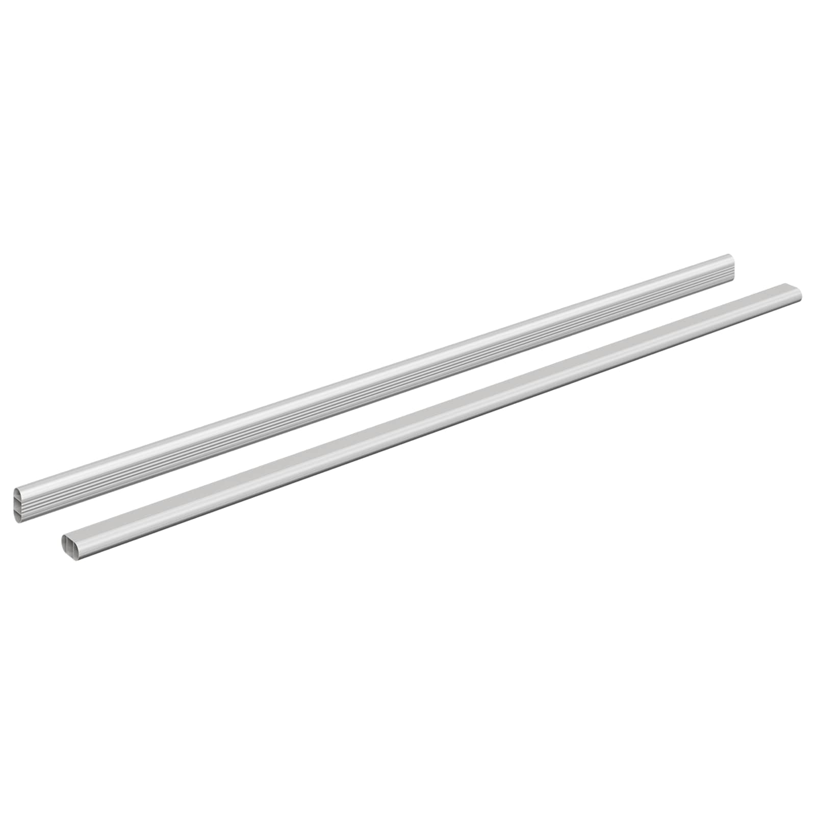 Asta per armadio 2 pz Argento 864 x 15 x 29 mm