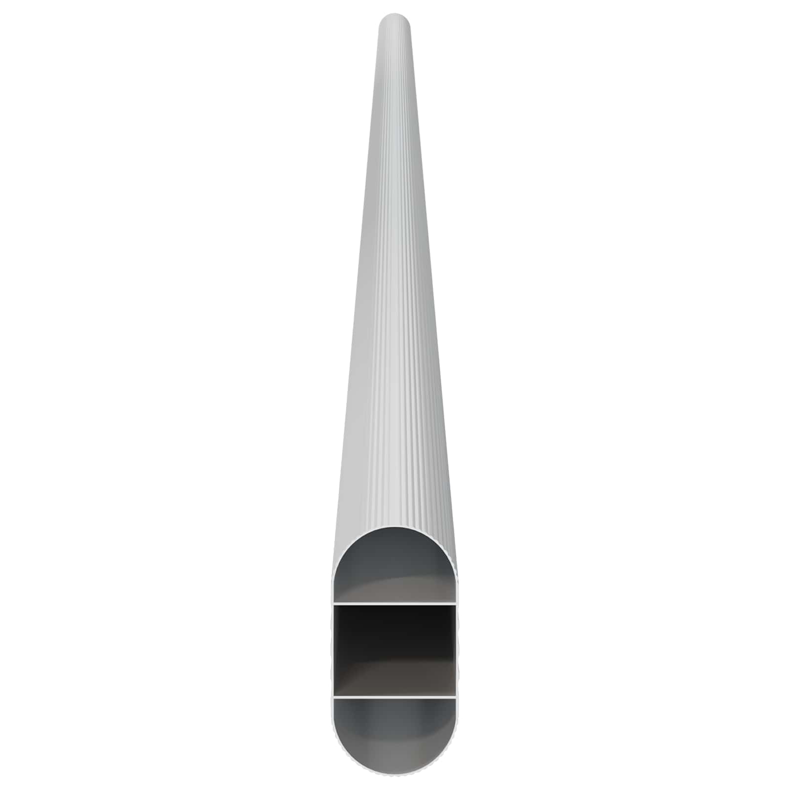 Asta per armadio 2 pz Argento 864 x 15 x 29 mm