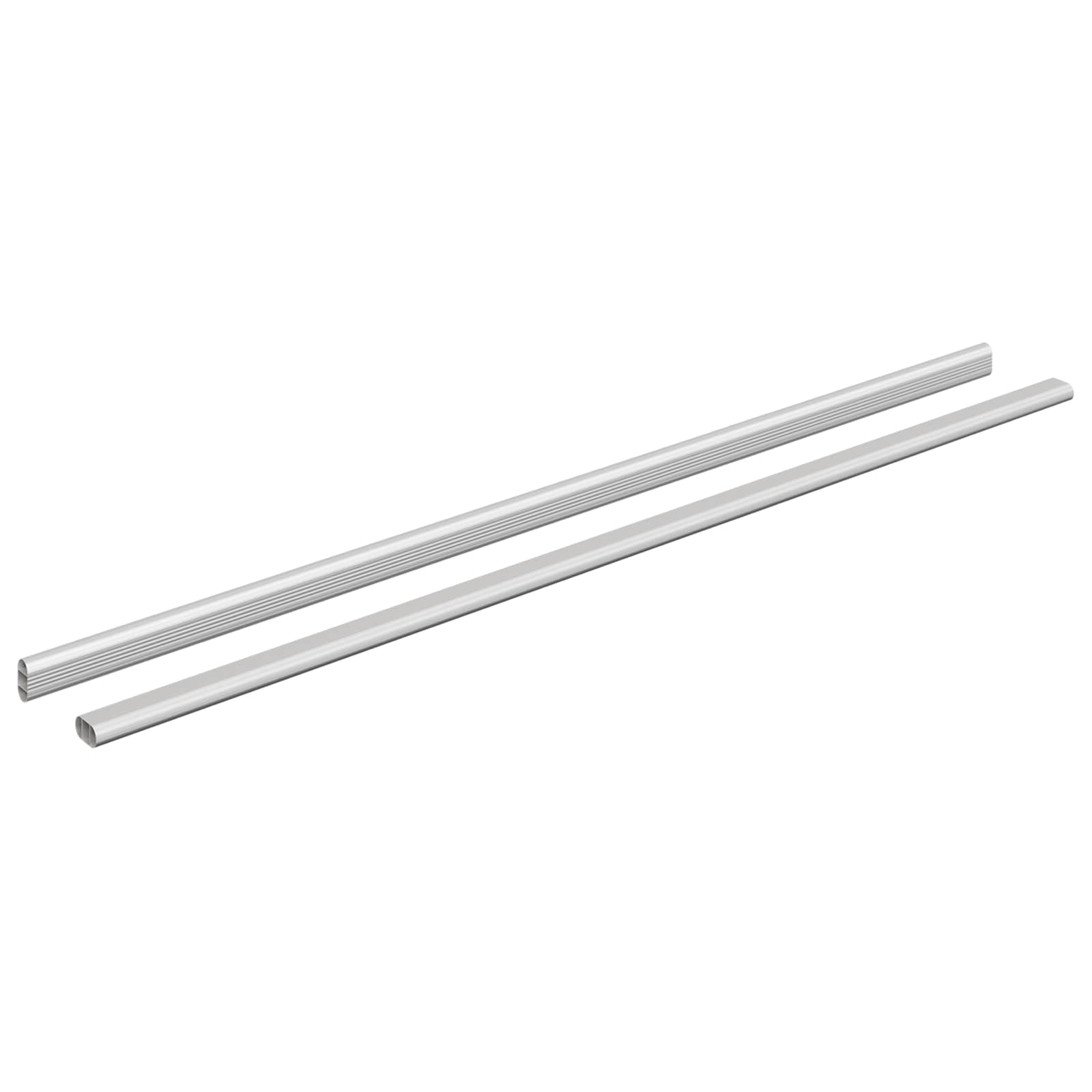 Asta per armadio 2 pz Argento 964 x 15 x 29 mm