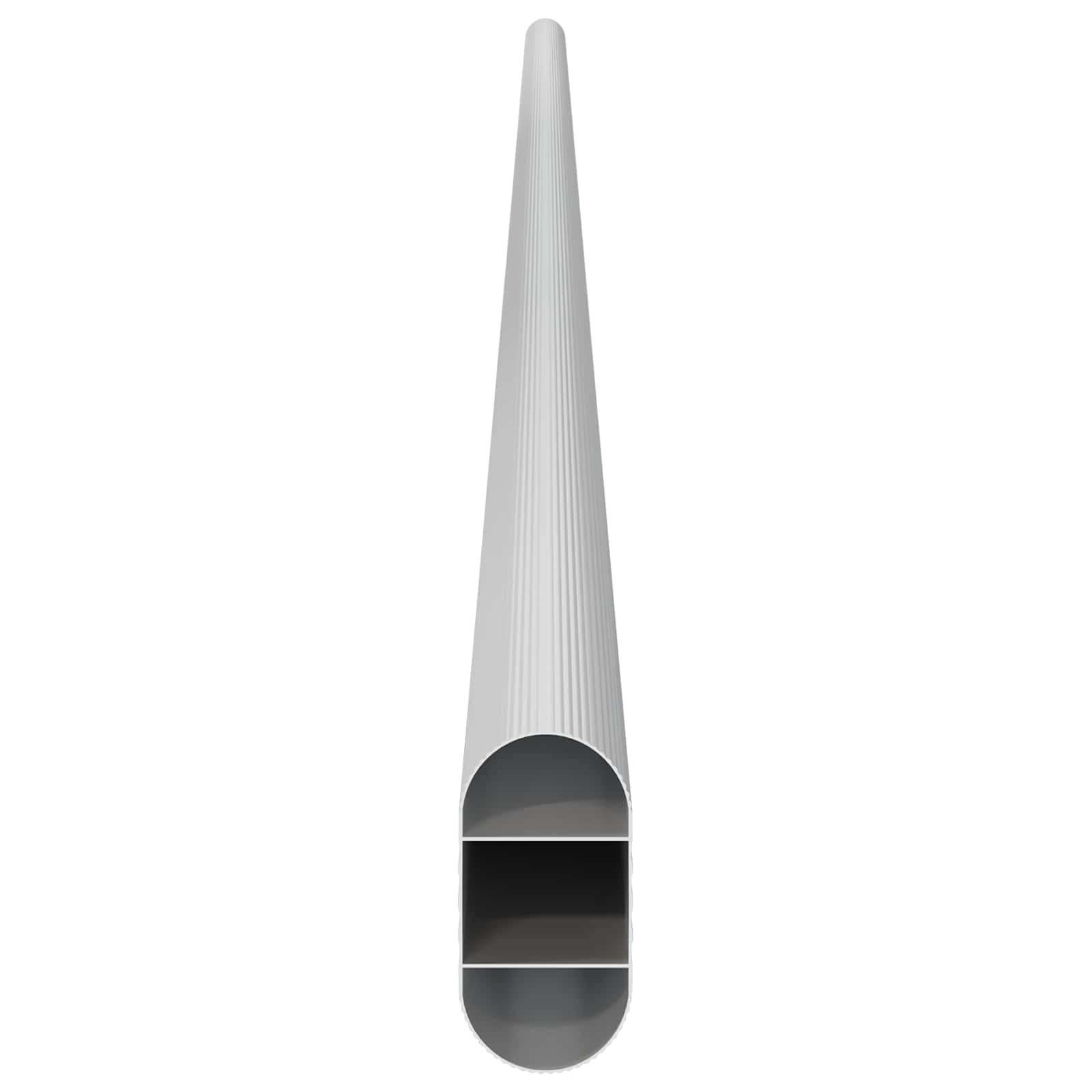 Asta per armadio 2 pz Argento 964 x 15 x 29 mm