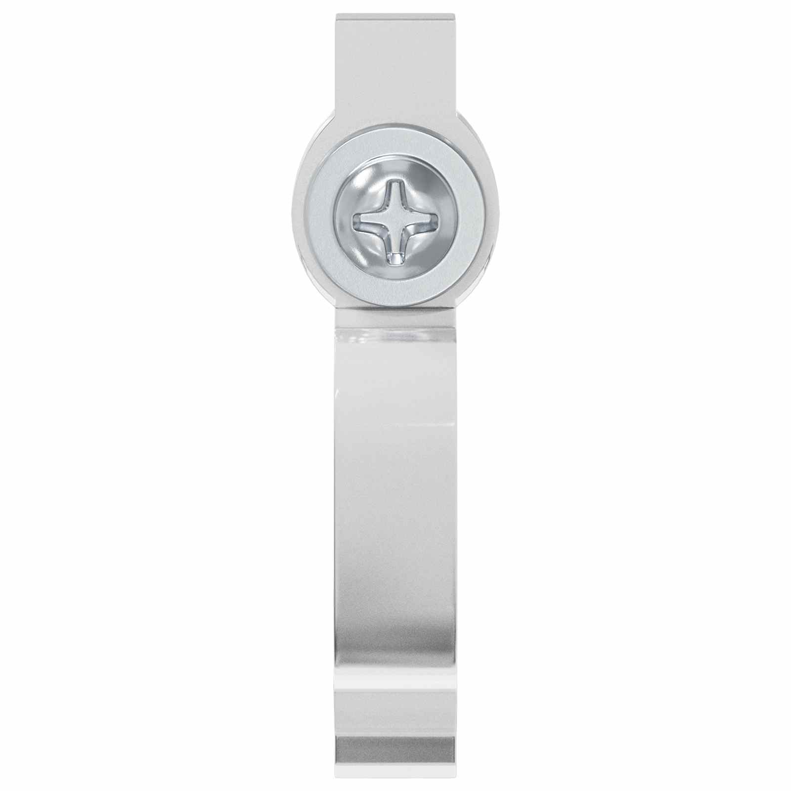Clip per Striscia LED 23,8 mm 2 pz Trasparente Plastica e Ferro