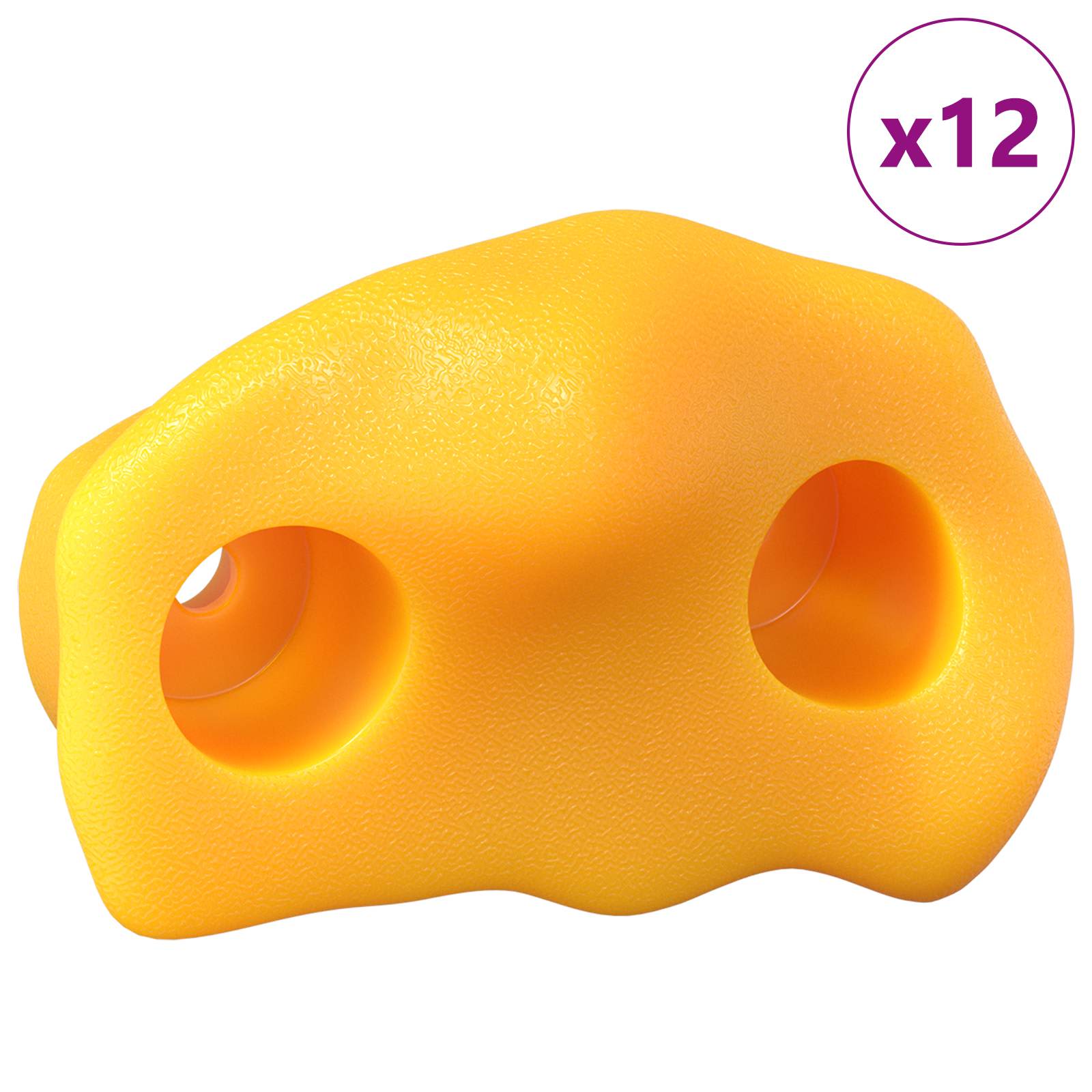 Presina da arrampicata 12 pz Giallo 100 x 67 x 43 mm PP