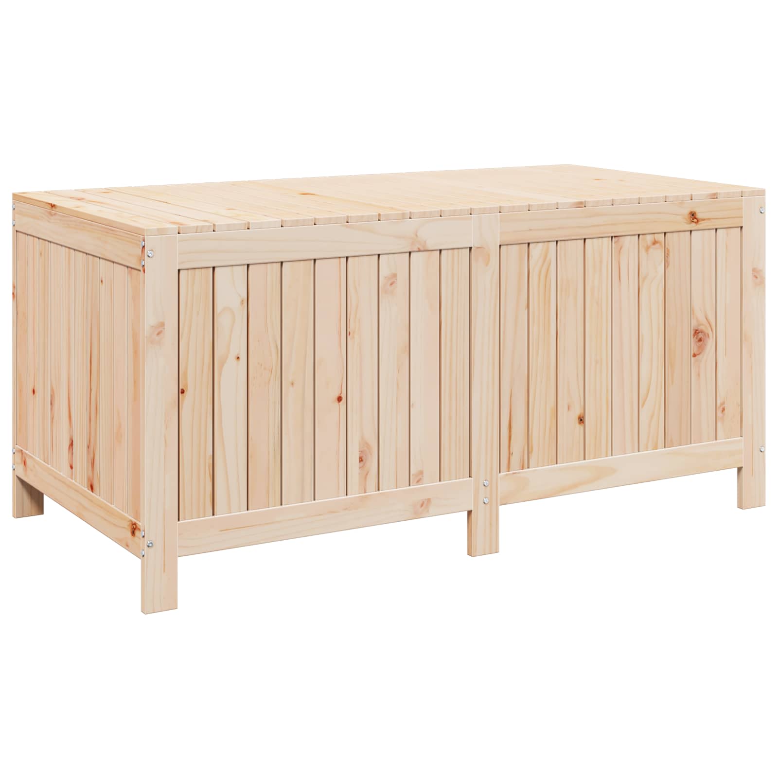 Scatola di Stoccaggio per Giardino 359 L Legno Massello di Pino