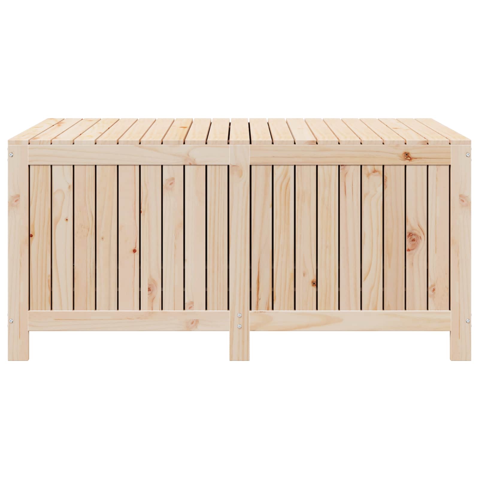 Scatola di Stoccaggio per Giardino 359 L Legno Massello di Pino