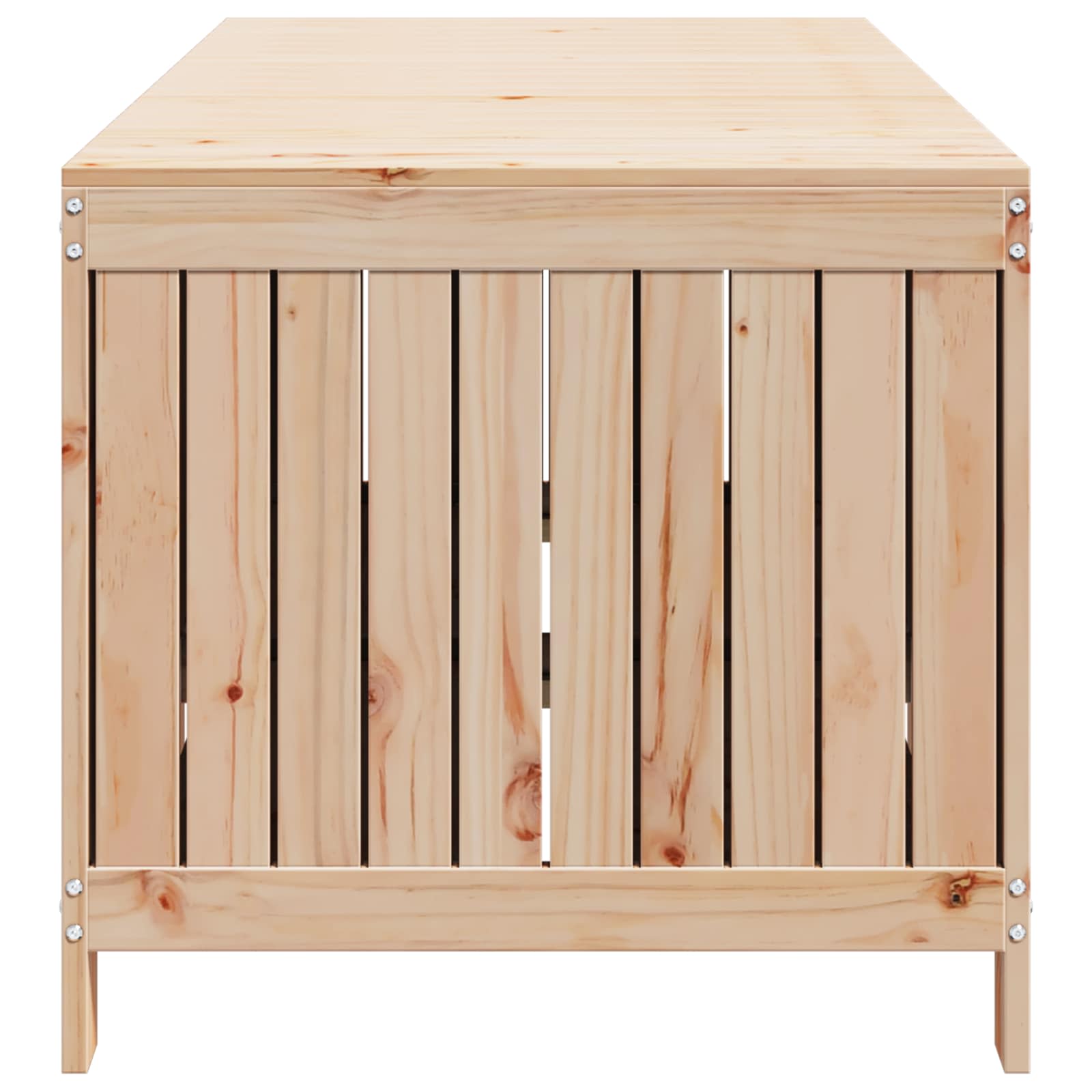 Scatola di Stoccaggio per Giardino 359 L Legno Massello di Pino