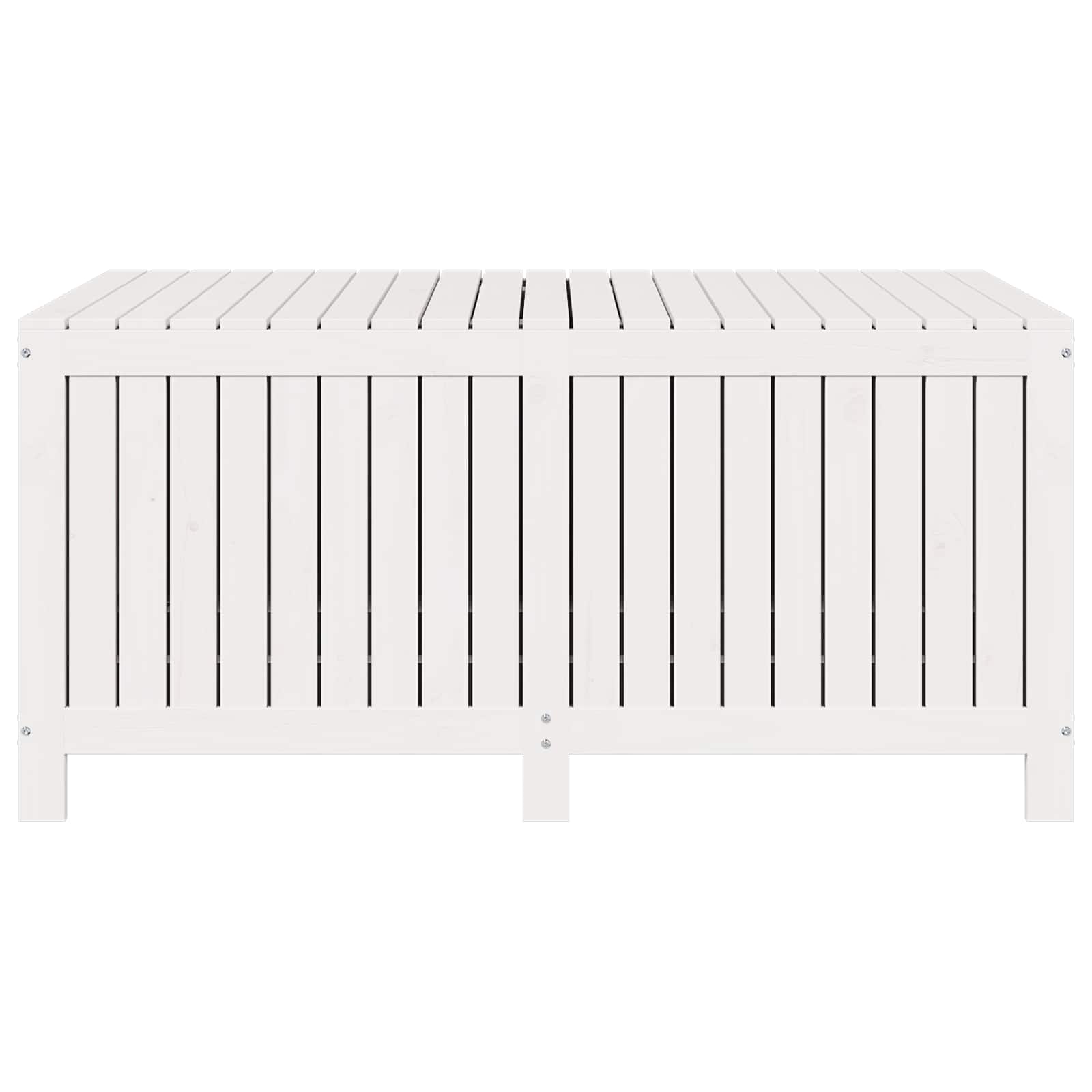 Scatola di Stoccaggio per Giardino 359 L Legno Massello di Pino