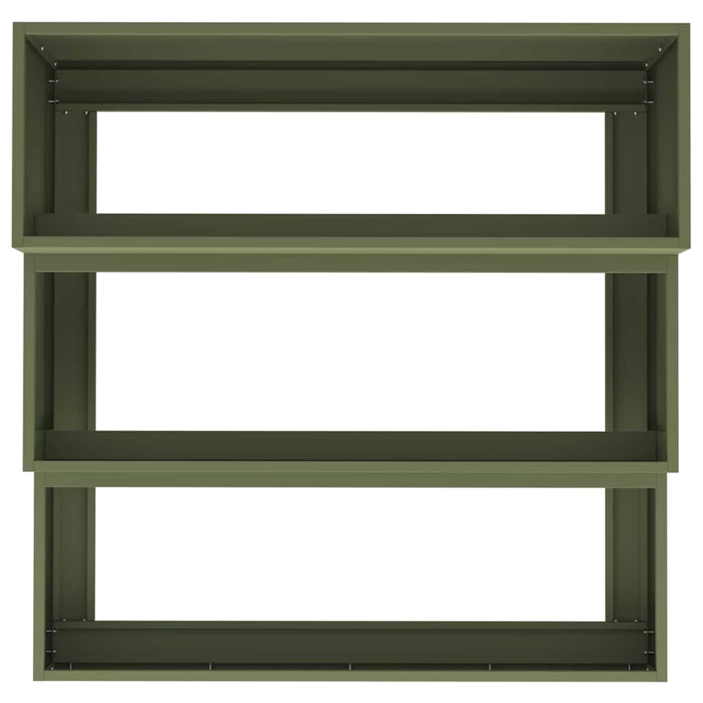 Vaso da giardino Verde oliva 90 x 90 x 35 cm