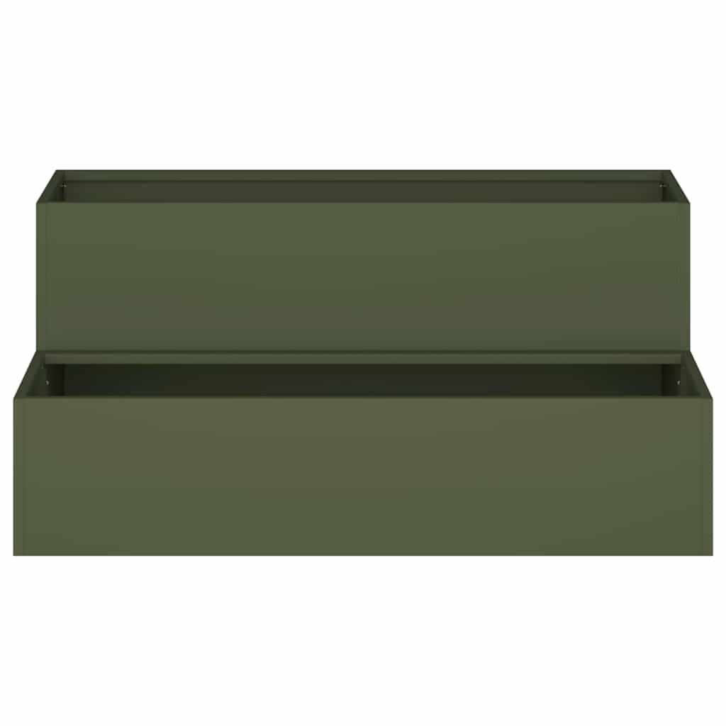Vaso da giardino Verde oliva 100 x 60 x 45 cm