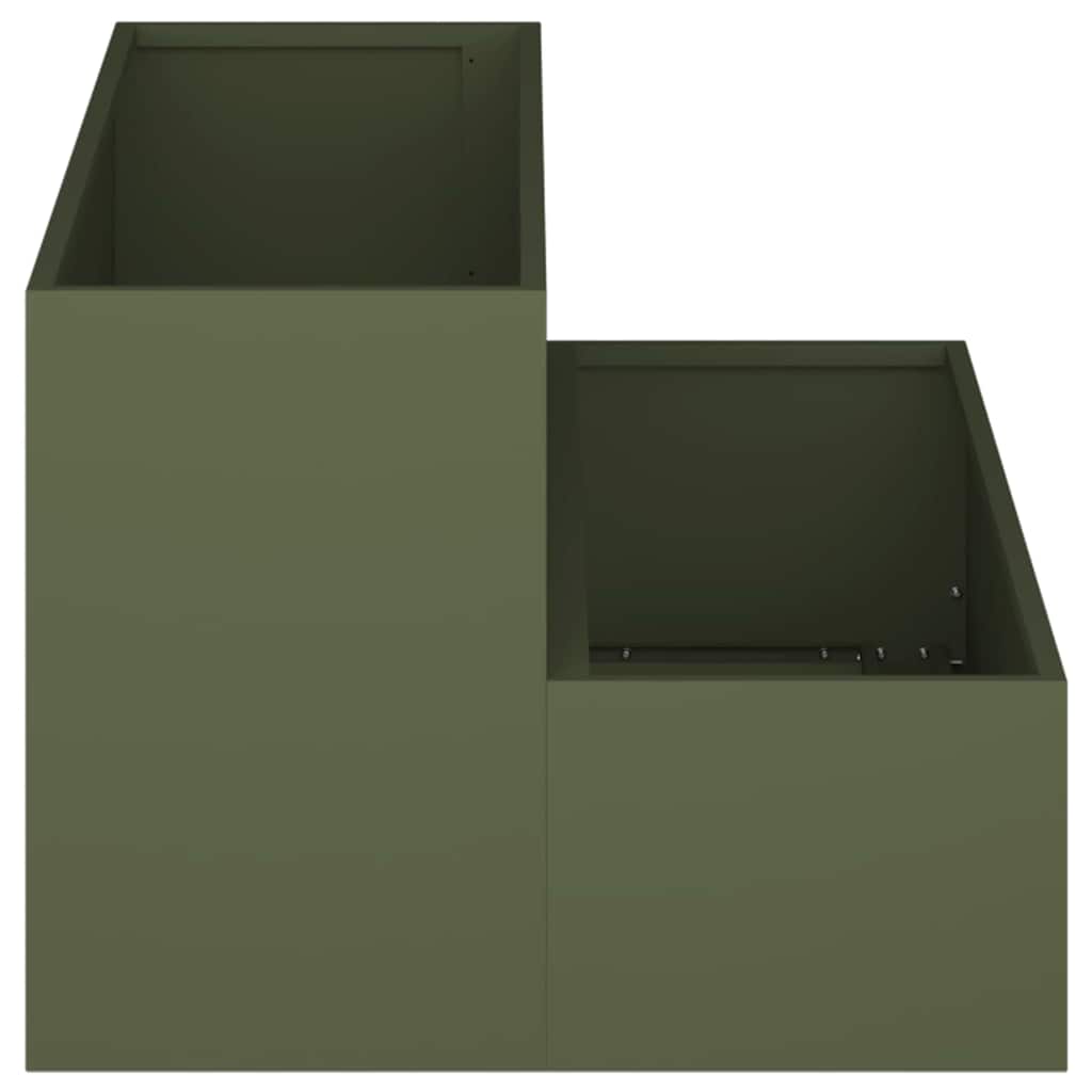 Vaso da giardino Verde oliva 100 x 60 x 45 cm