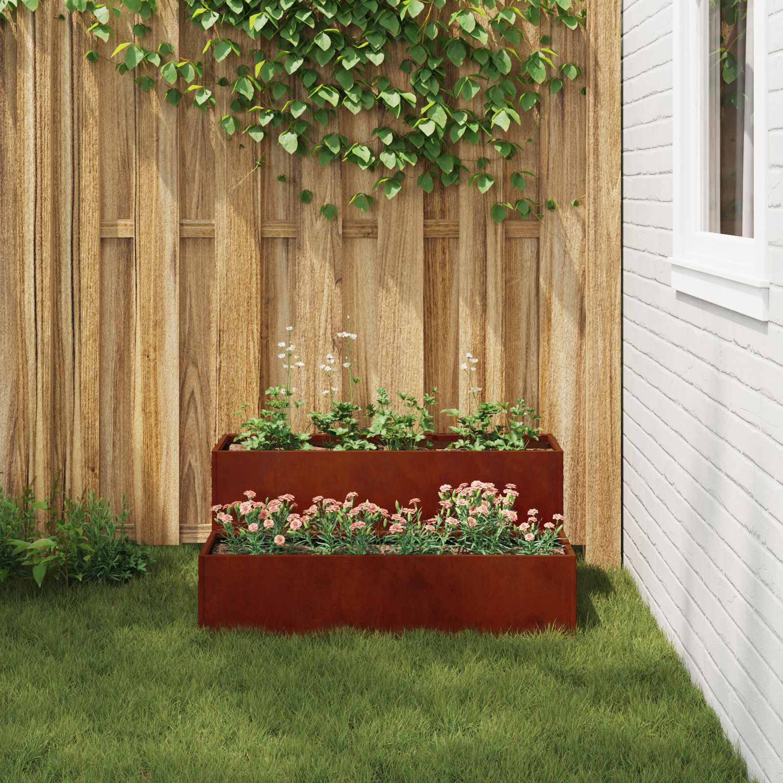 Vaso da giardino Ruggine 100 x 60 x 45 cm