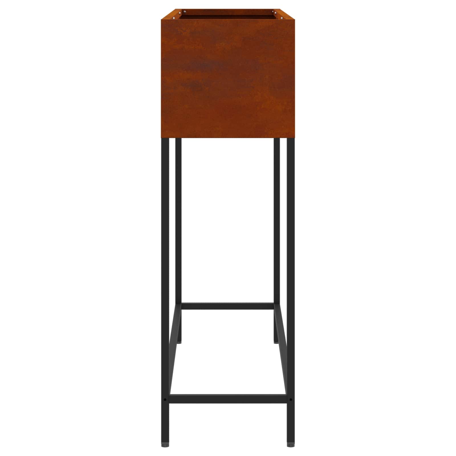 Vaso da Giardino Rialzato Ruggine 100 x 26 x 82 cm