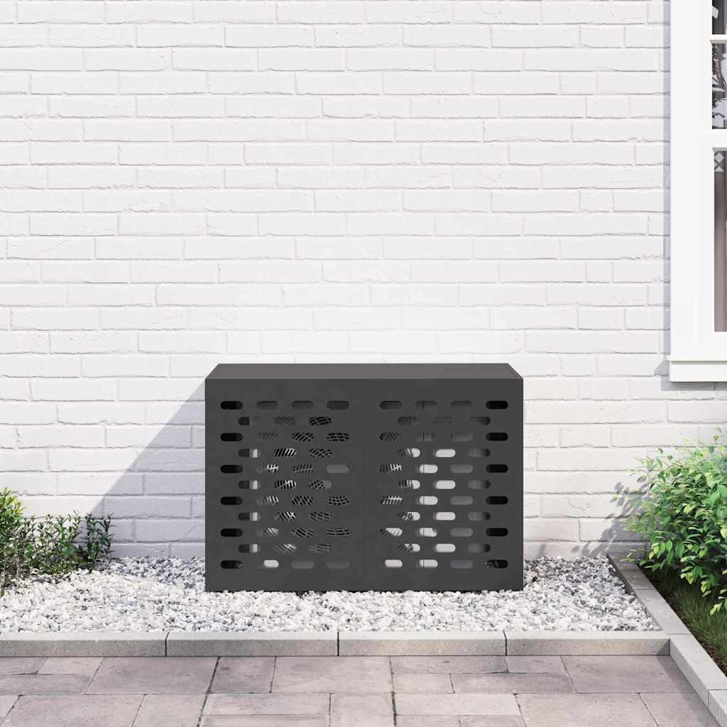 Copertura per condizionatore d'aria Nero 90 x 40 x 60 cm