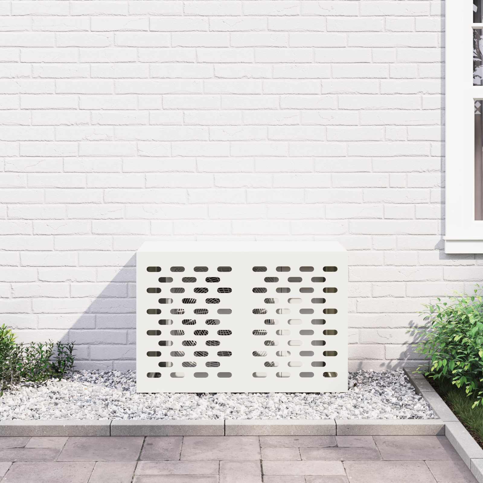 Copertura per condizionatore d'aria Bianco 90 x 40 x 60 cm