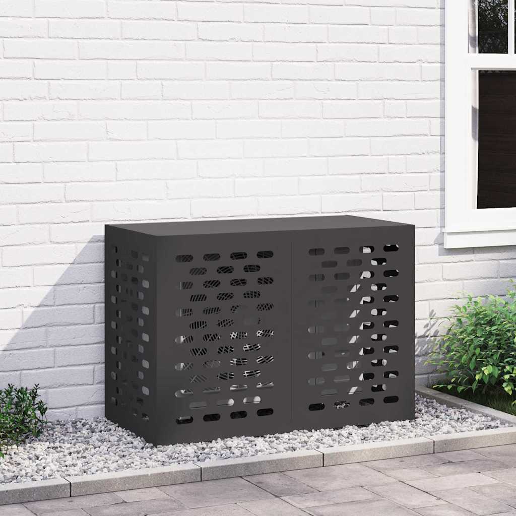 Copertura per condizionatore d'aria Nero 100 x 50 x 70 cm