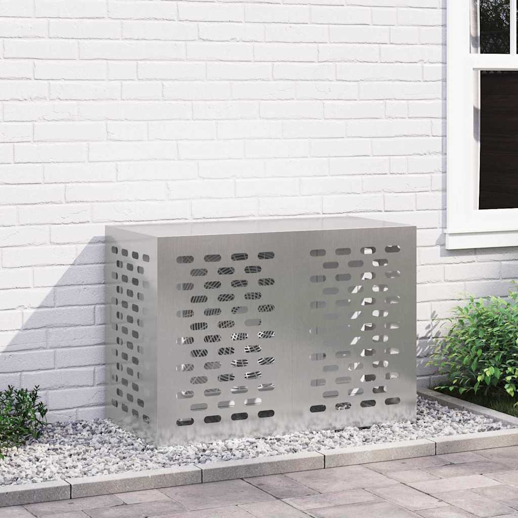 Copertura per condizionatore d'aria Argento 100 x 50 x 70 cm