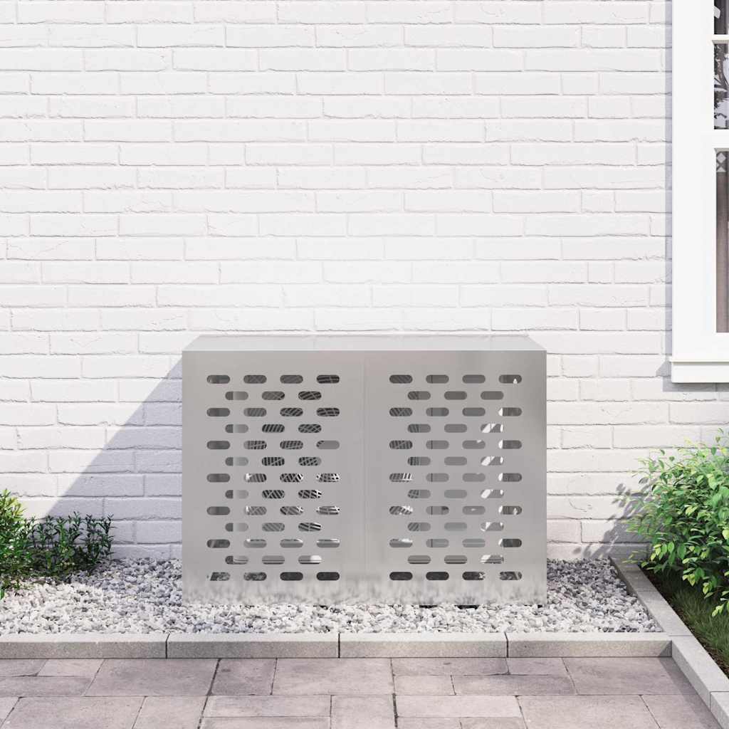Copertura per condizionatore d'aria Argento 100 x 50 x 70 cm
