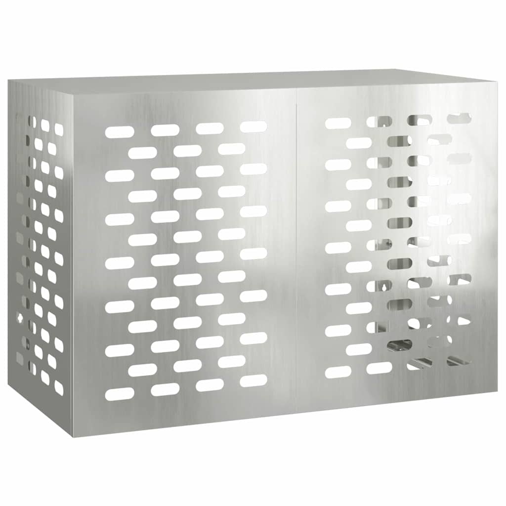 Copertura per condizionatore d'aria Argento 100 x 50 x 70 cm