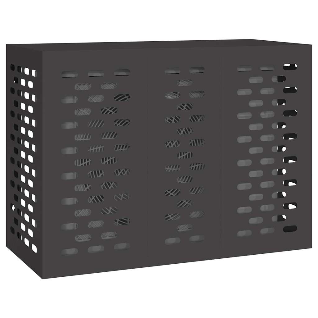Copertura per condizionatore d'aria Nero 110 x 50 x 80 cm