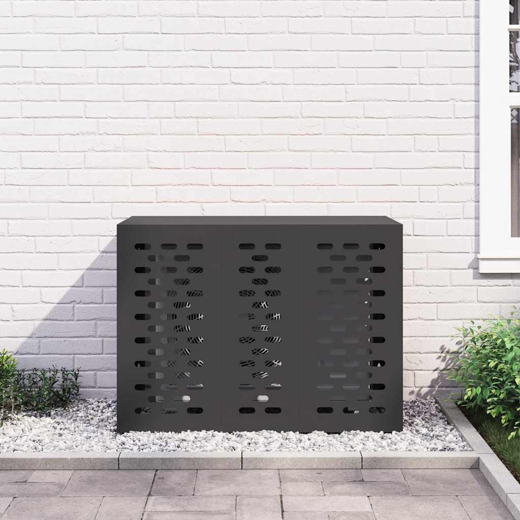 Copertura per condizionatore d'aria Nero 110 x 50 x 80 cm