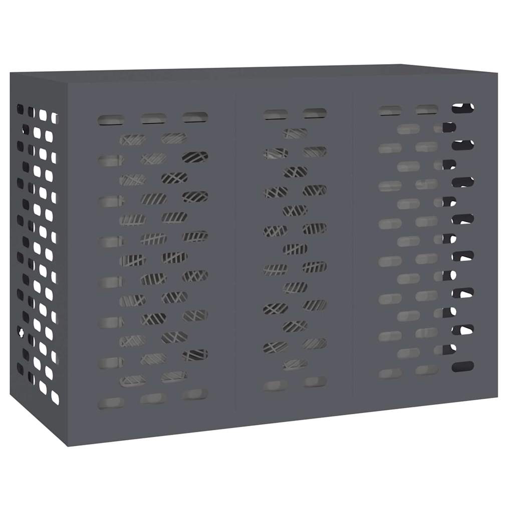 Copertura per condizionatore d'aria Antracite 110 x 50 x 80 cm