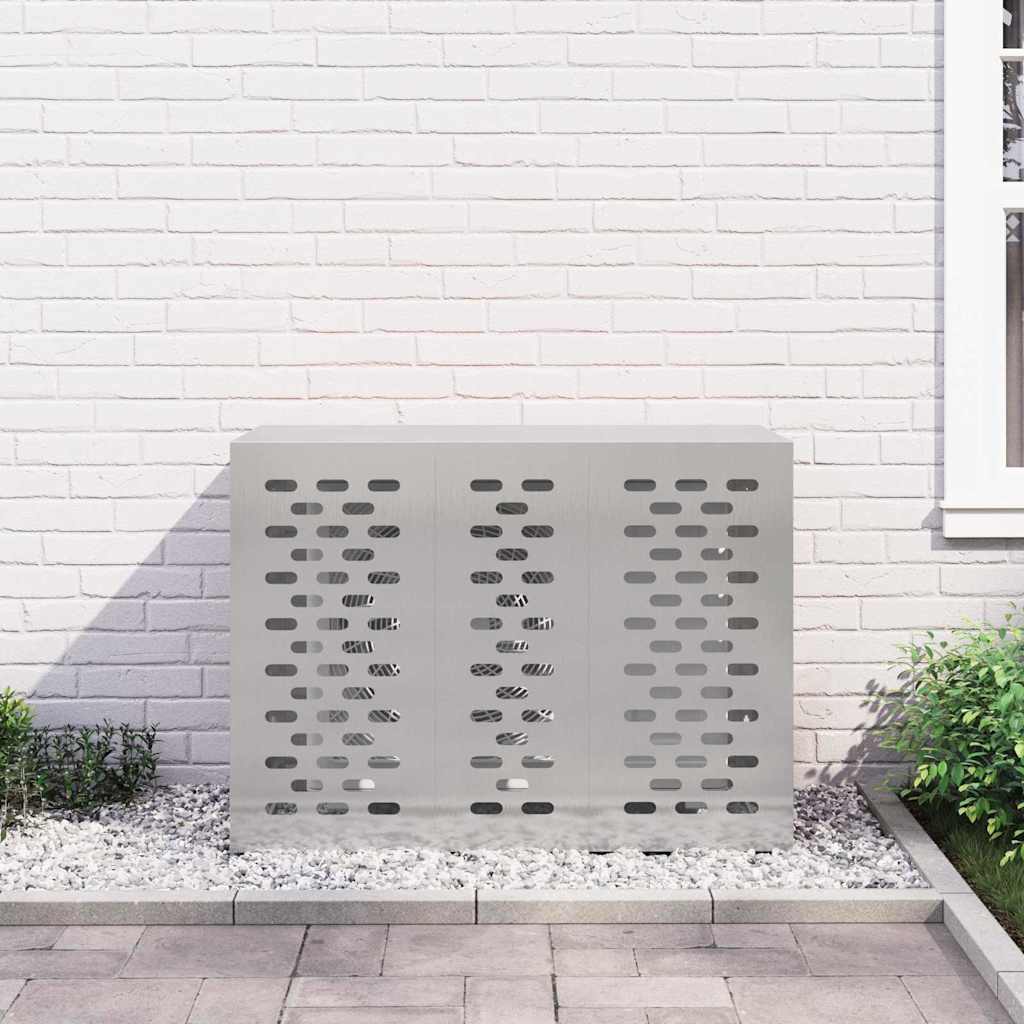 Copertura per condizionatore d'aria Argento 110 x 50 x 80 cm