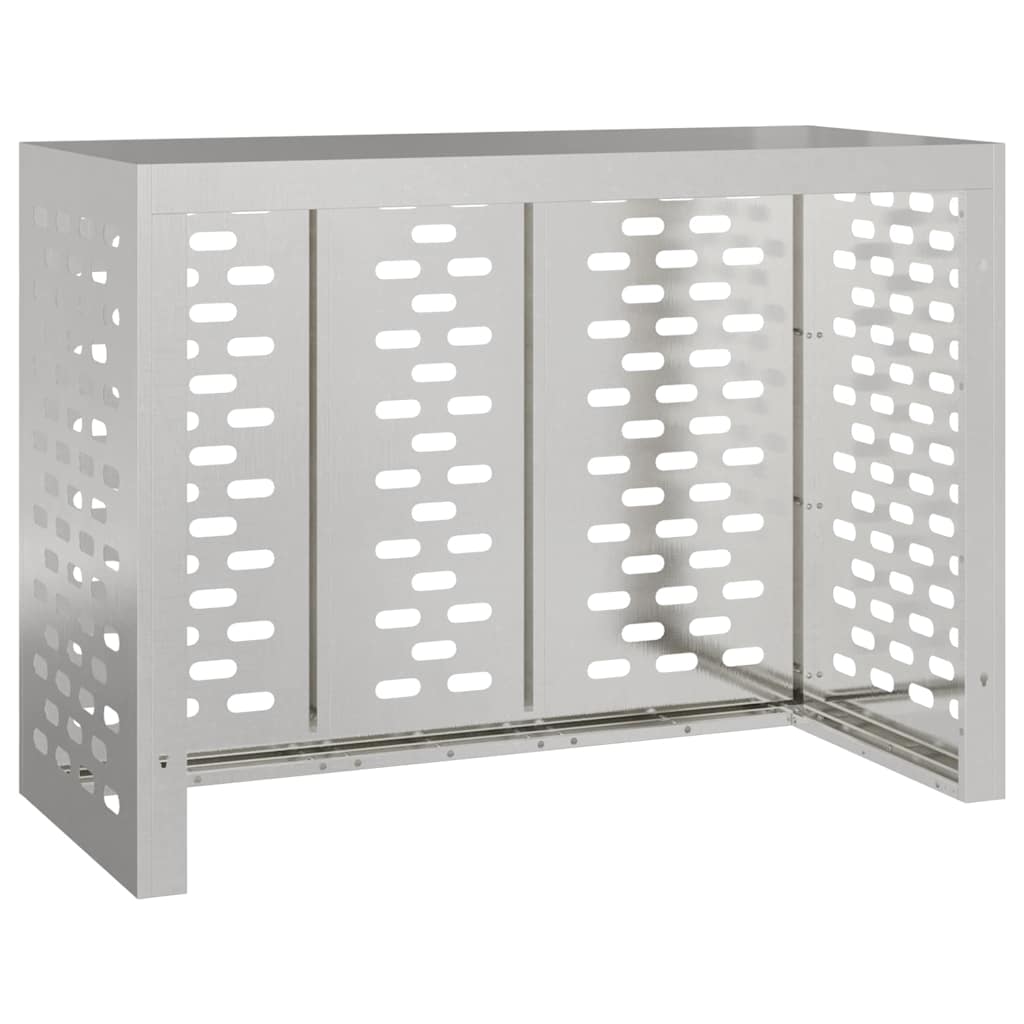 Copertura per condizionatore d'aria Argento 110 x 50 x 80 cm