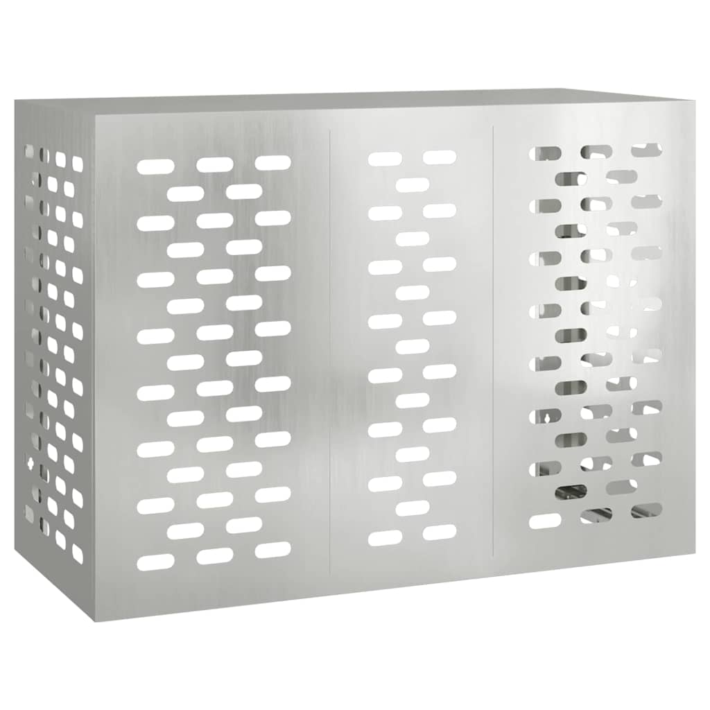 Copertura per condizionatore d'aria Argento 110 x 50 x 80 cm