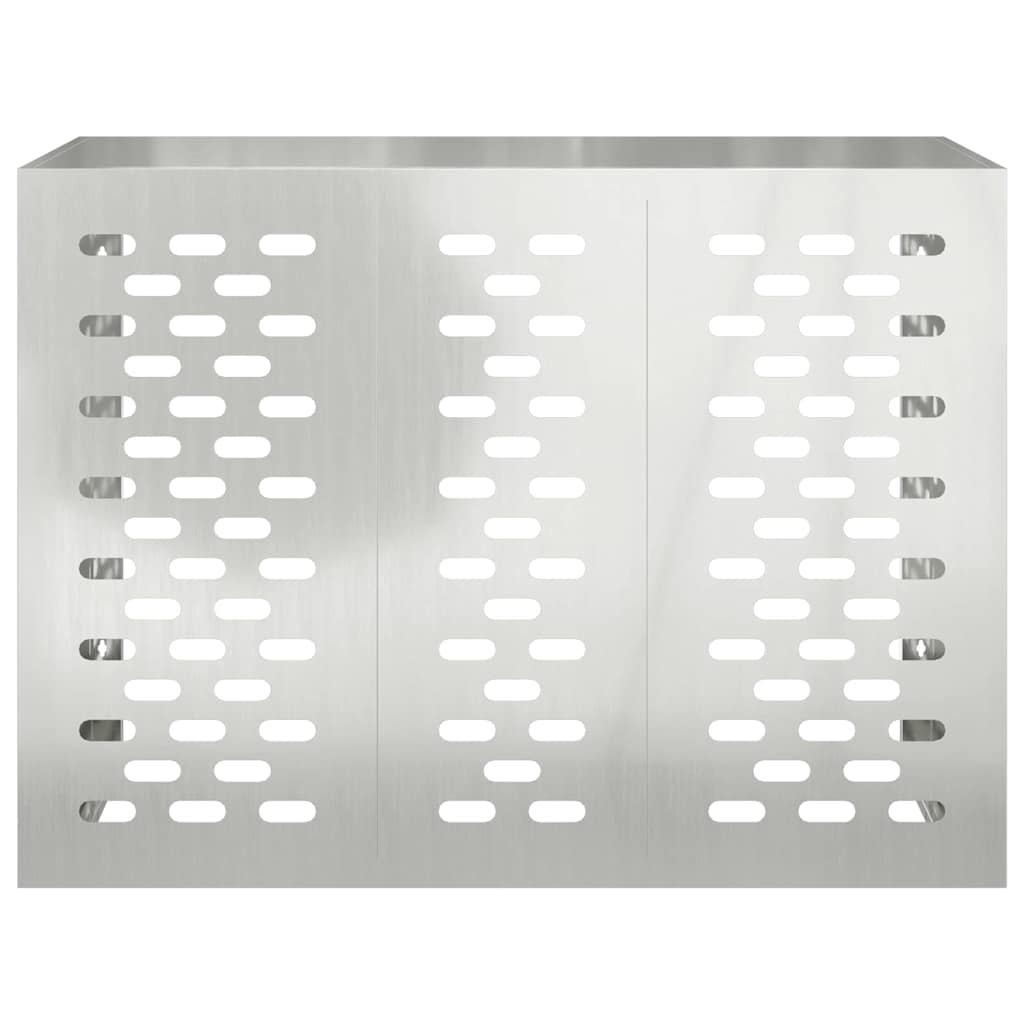 Copertura per condizionatore d'aria Argento 110 x 50 x 80 cm