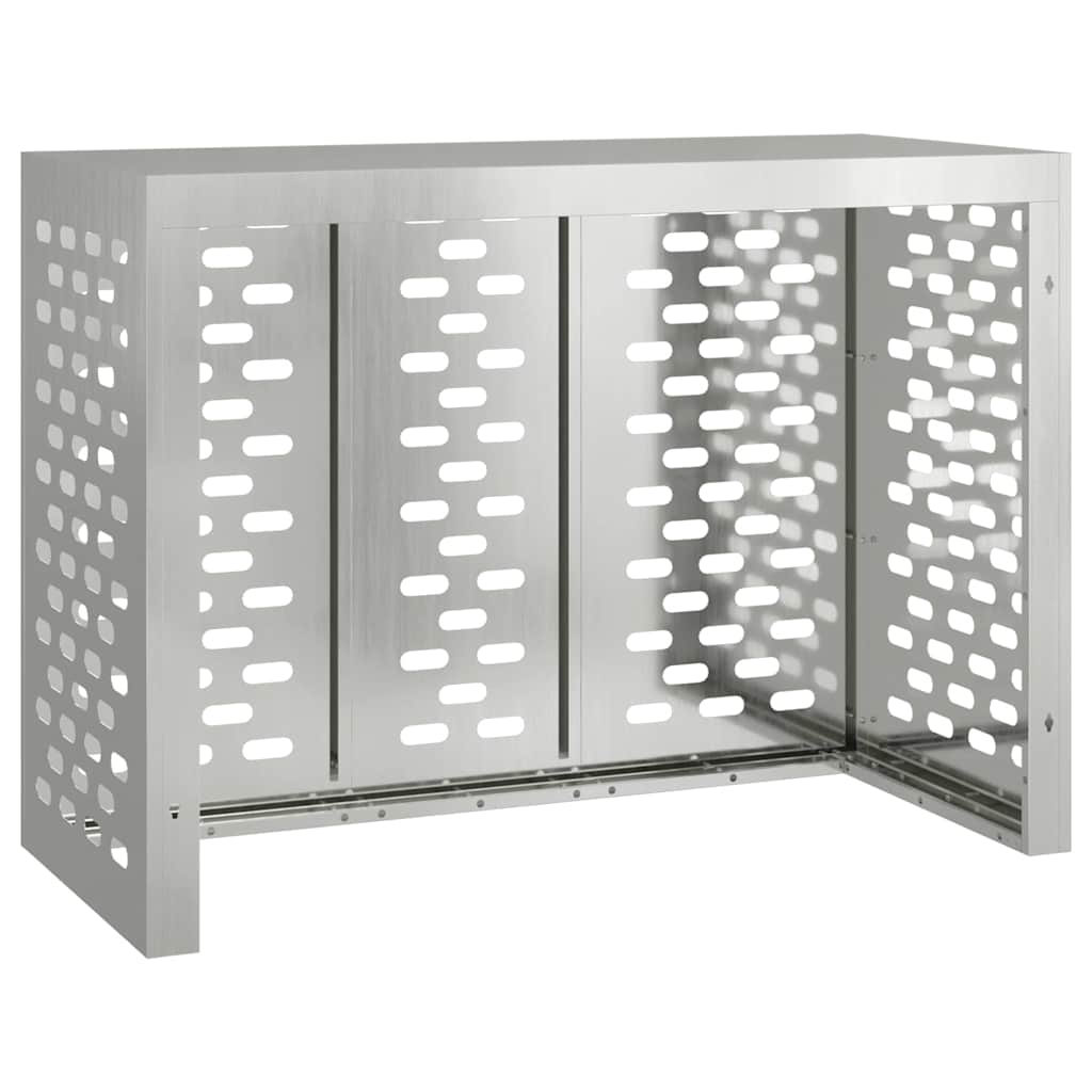 Copertura per condizionatore d'aria Argento 110 x 50 x 80 cm