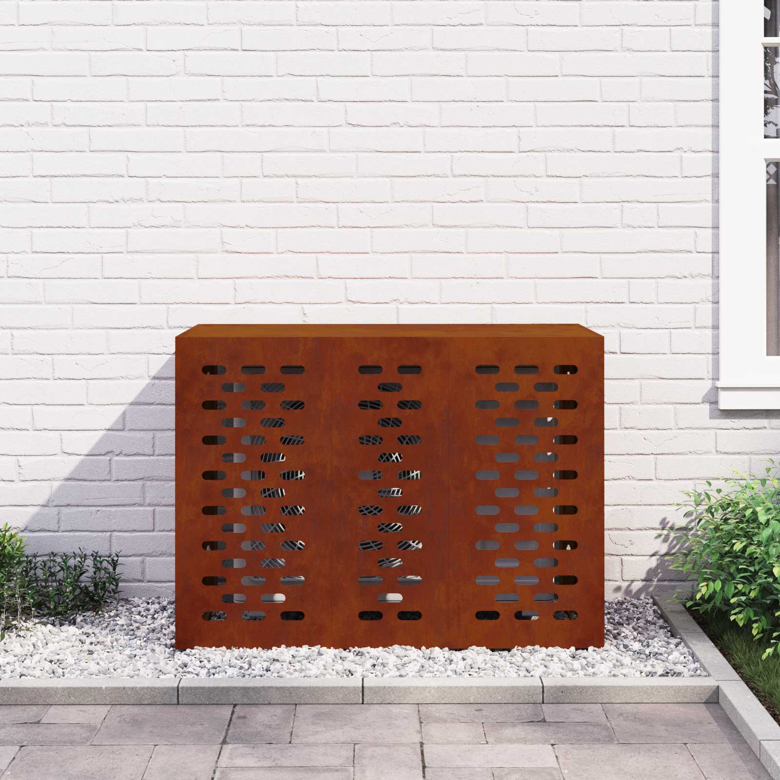 Copertura per condizionatore d'aria Ruggine 110 x 50 x 80 cm