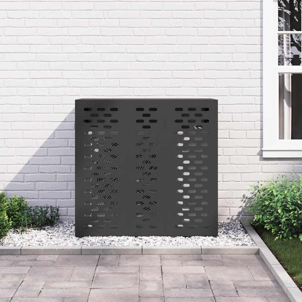Copertura per condizionatore d'aria Nero 110 x 50 x 105 cm