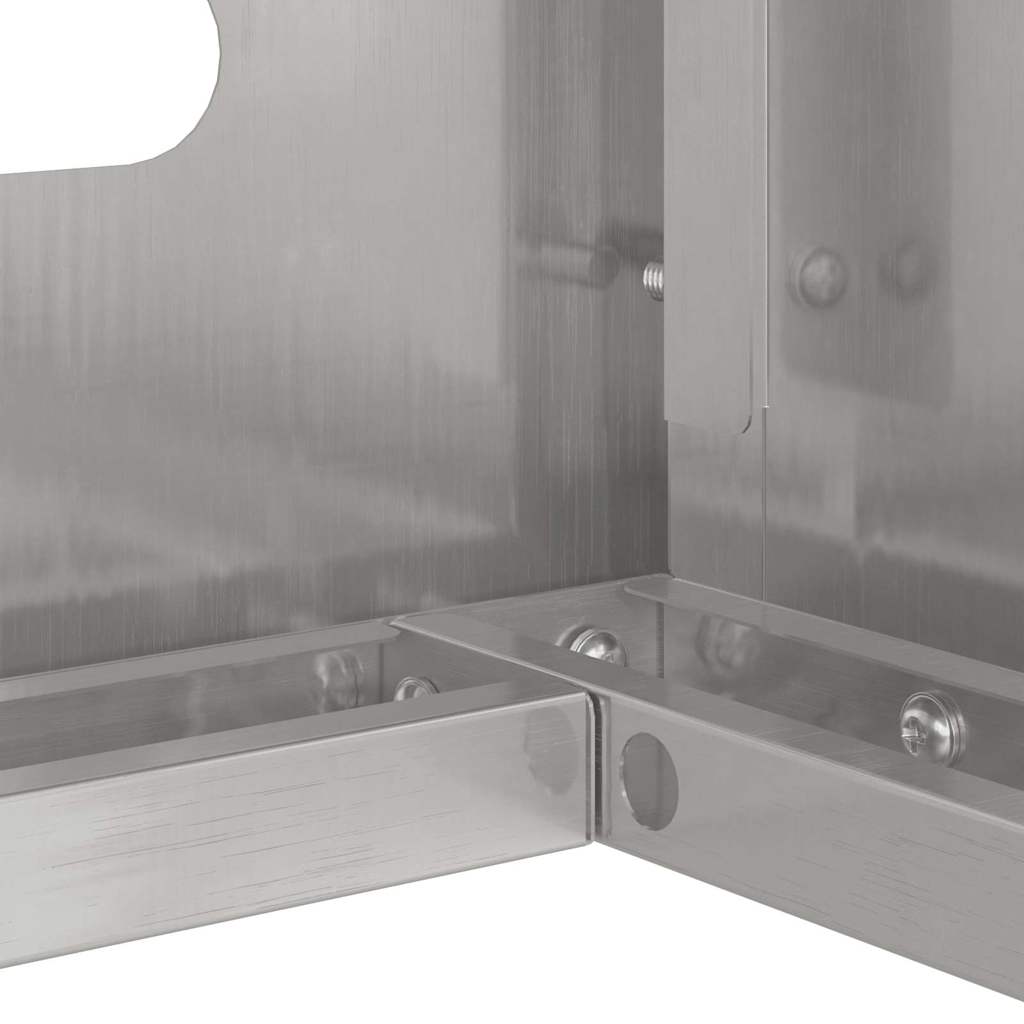 Copertura per condizionatore d'aria Argento 110 x 50 x 105 cm