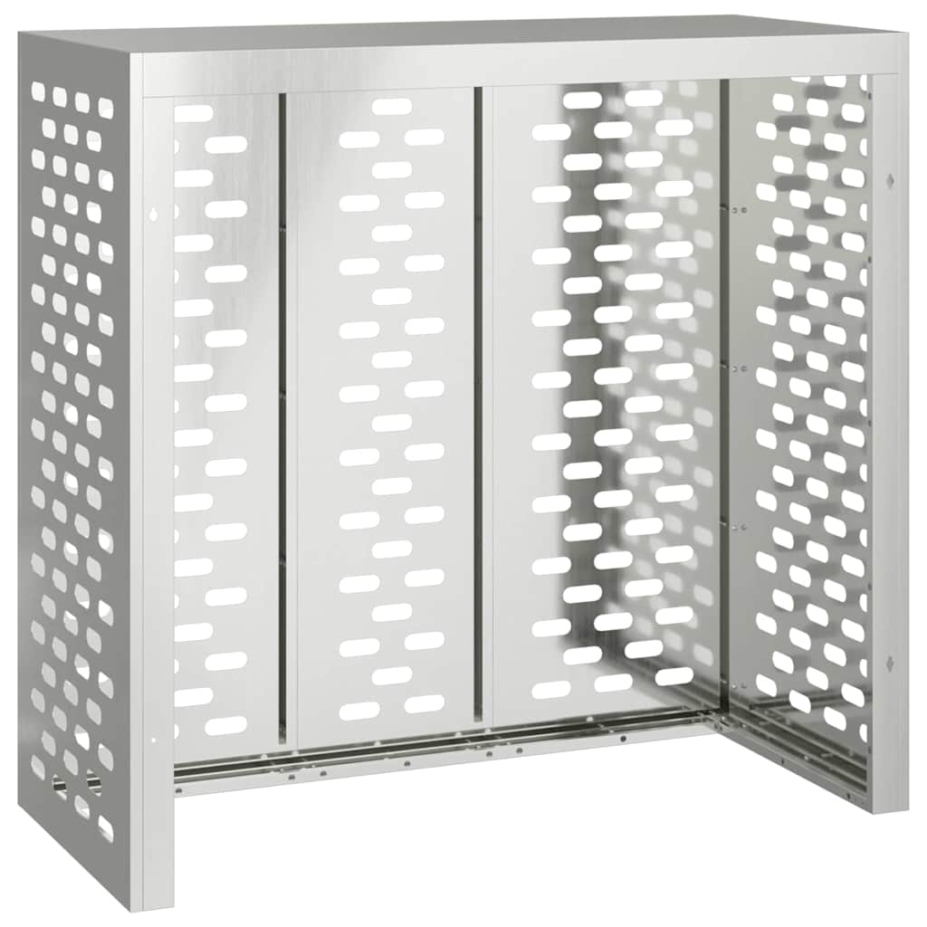 Copertura per condizionatore d'aria Argento 110 x 50 x 105 cm