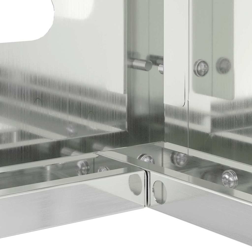 Copertura per condizionatore d'aria Argento 110 x 50 x 105 cm