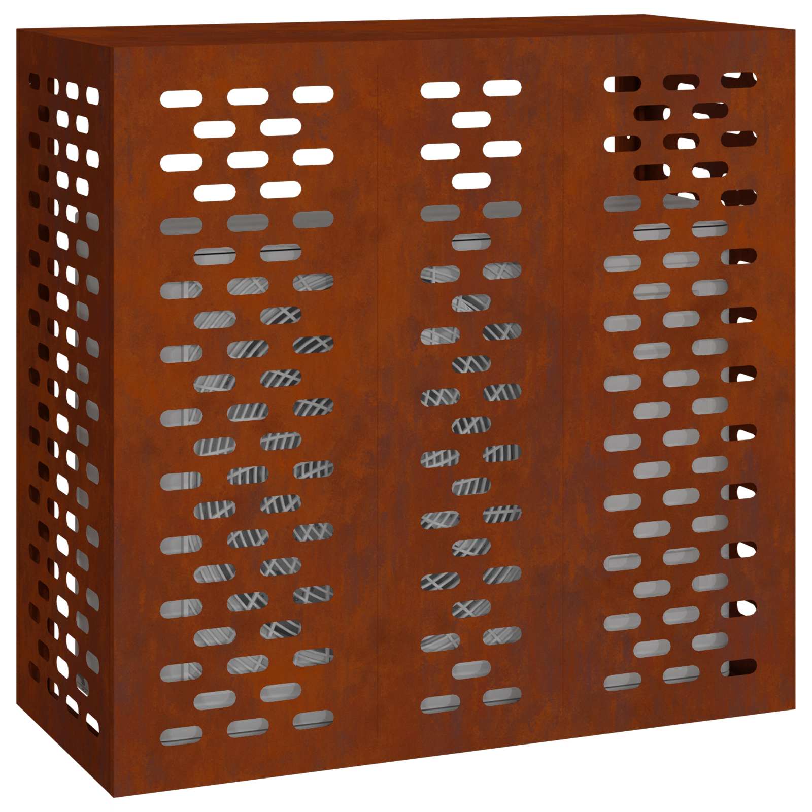 Copertura per condizionatore d'aria Ruggine 110 x 50 x 105 cm