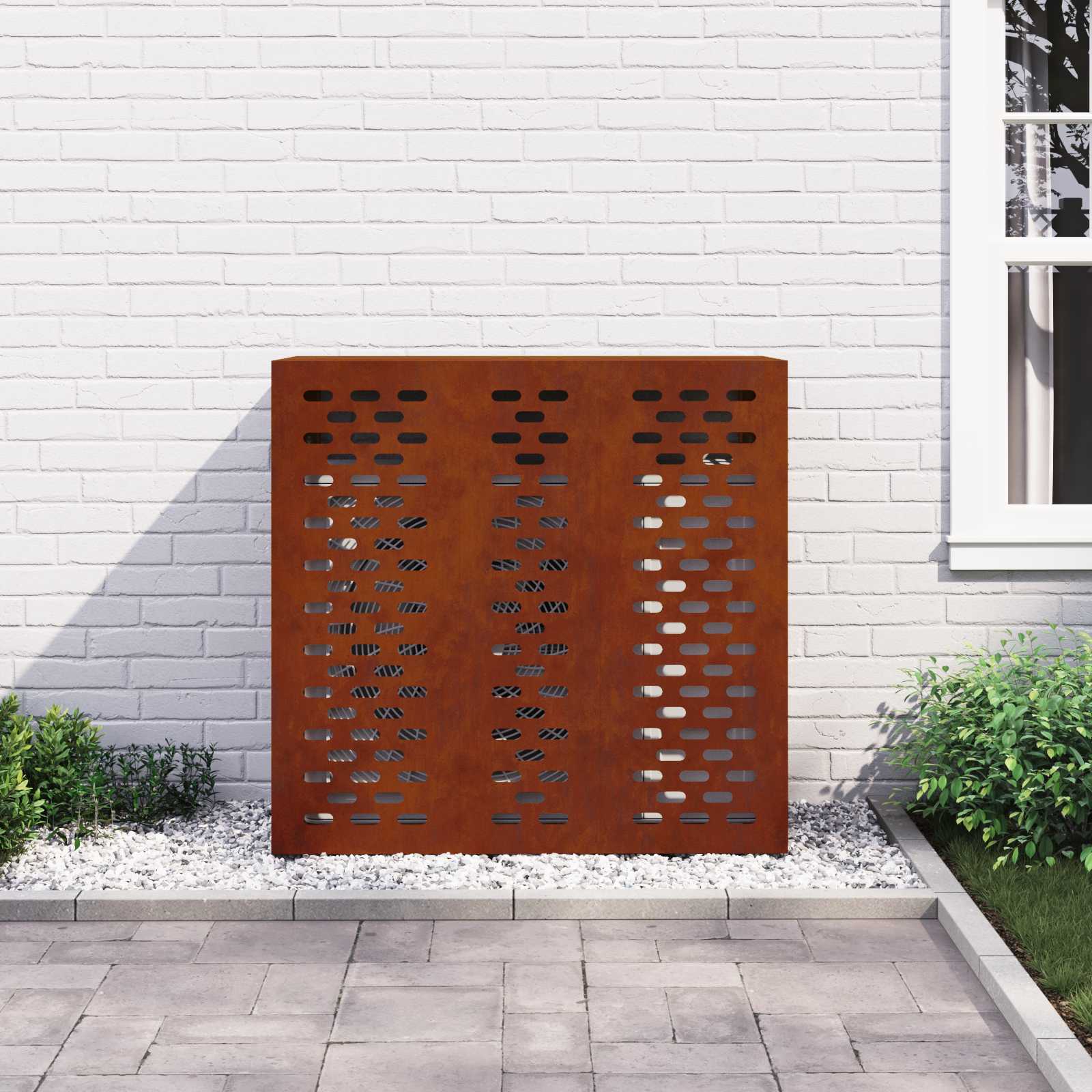 Copertura per condizionatore d'aria Ruggine 110 x 50 x 105 cm