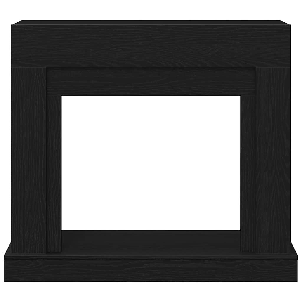 Cornice per Camino Rovere Nero 100x30x87,5 cm in Truciolato