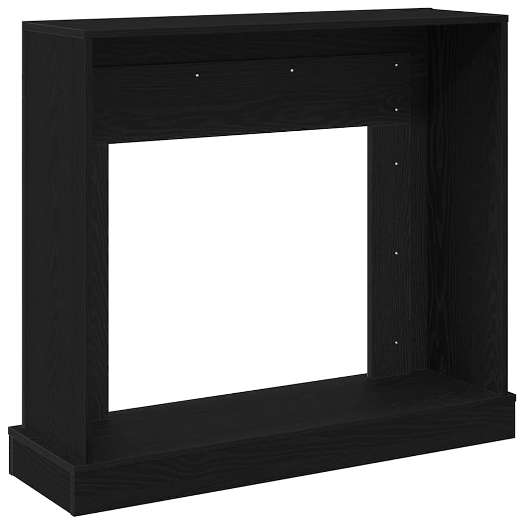 Cornice per Camino Rovere Nero 100x30x87,5 cm in Truciolato