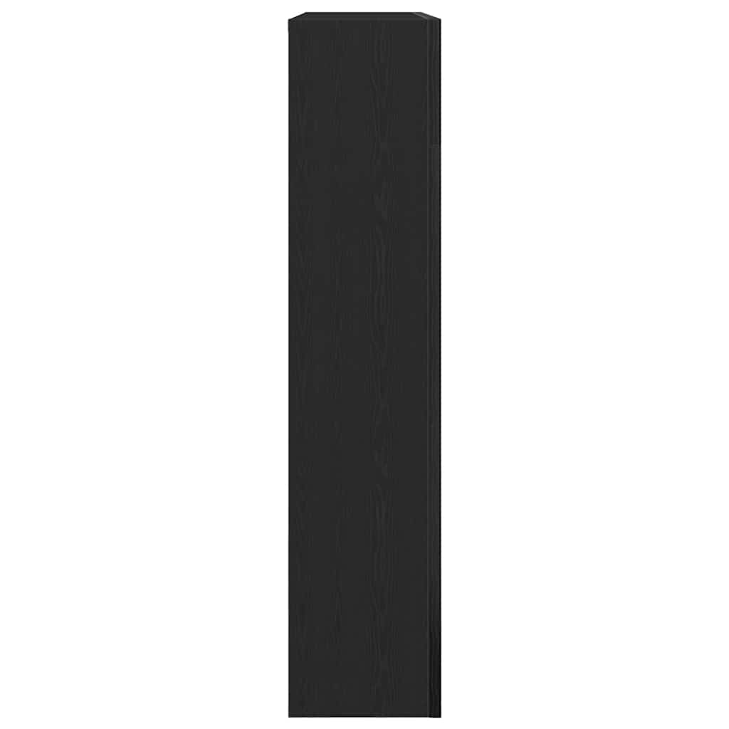 Cornice per Camino Rovere Nero 81x18x82 cm in Truciolato