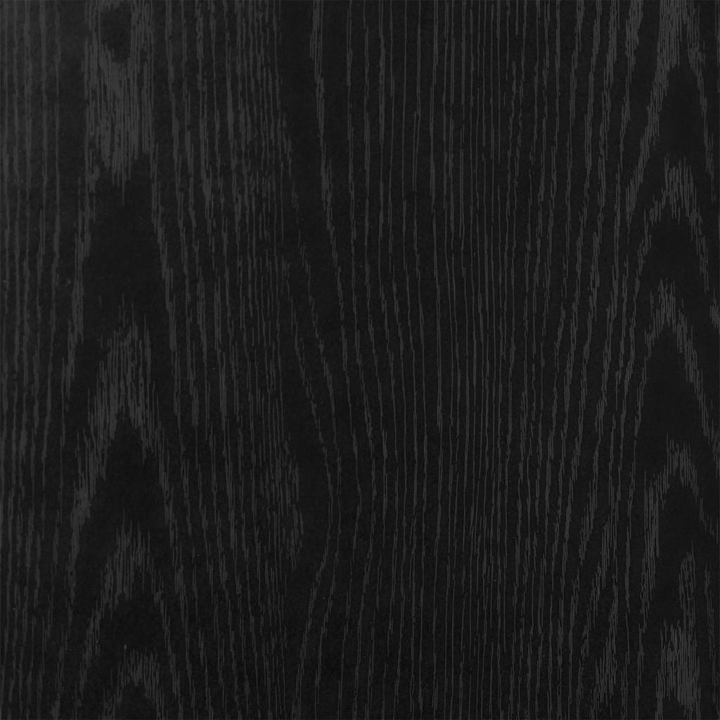 Lettiera per gatti in rovere nero 80x50x45 cm in legno ingegnerizzato