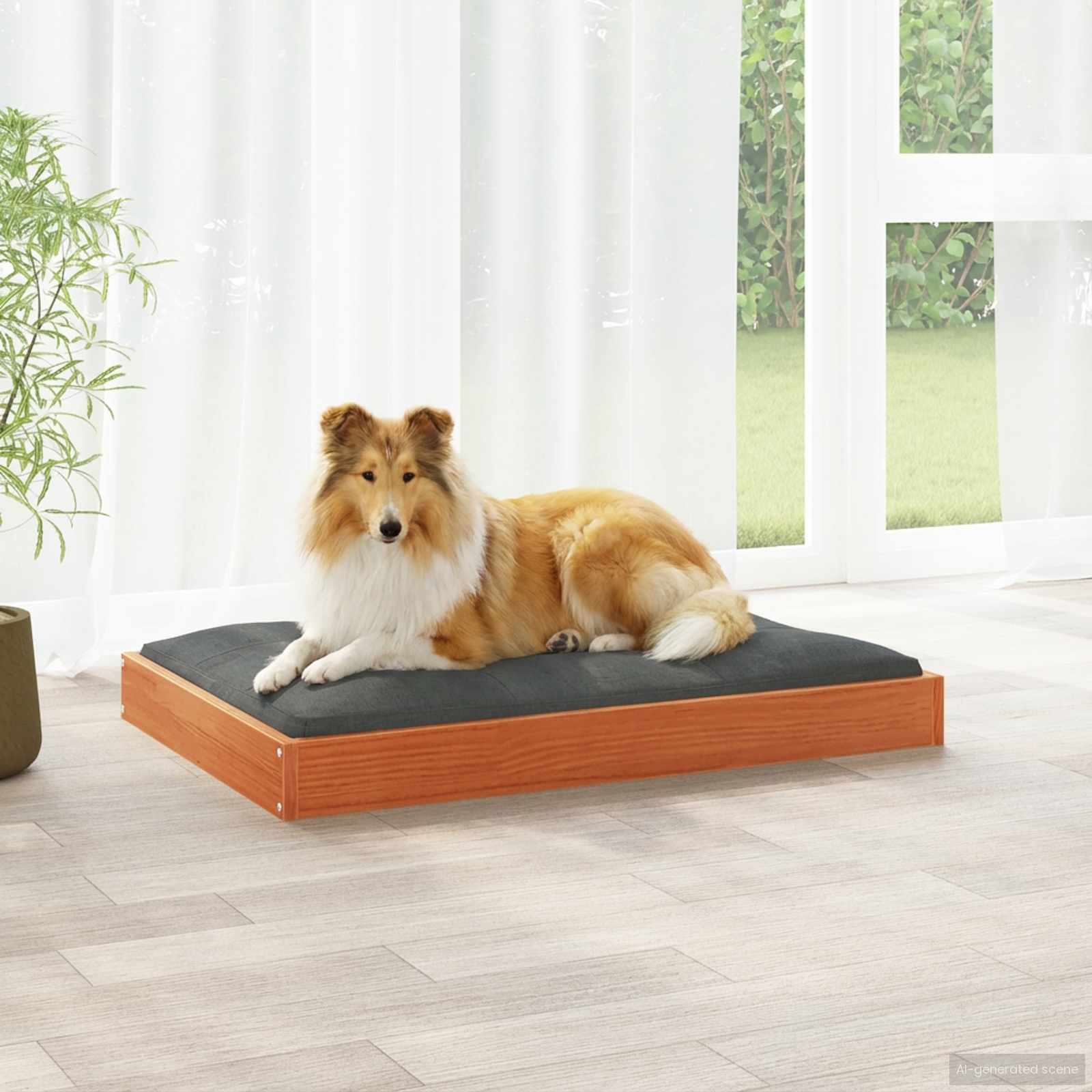 Letto per Cani Marrone cerato 92 x 64 x 9 cm