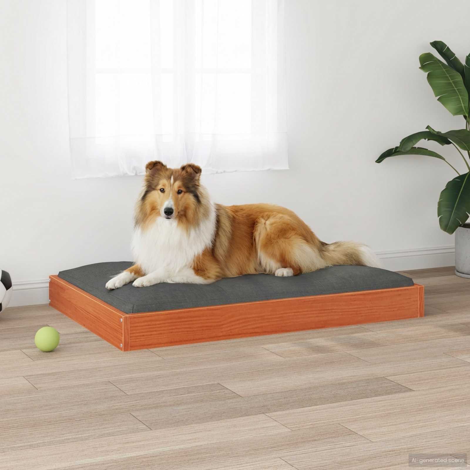 Letto per Cani Marrone cerato 92 x 64 x 9 cm