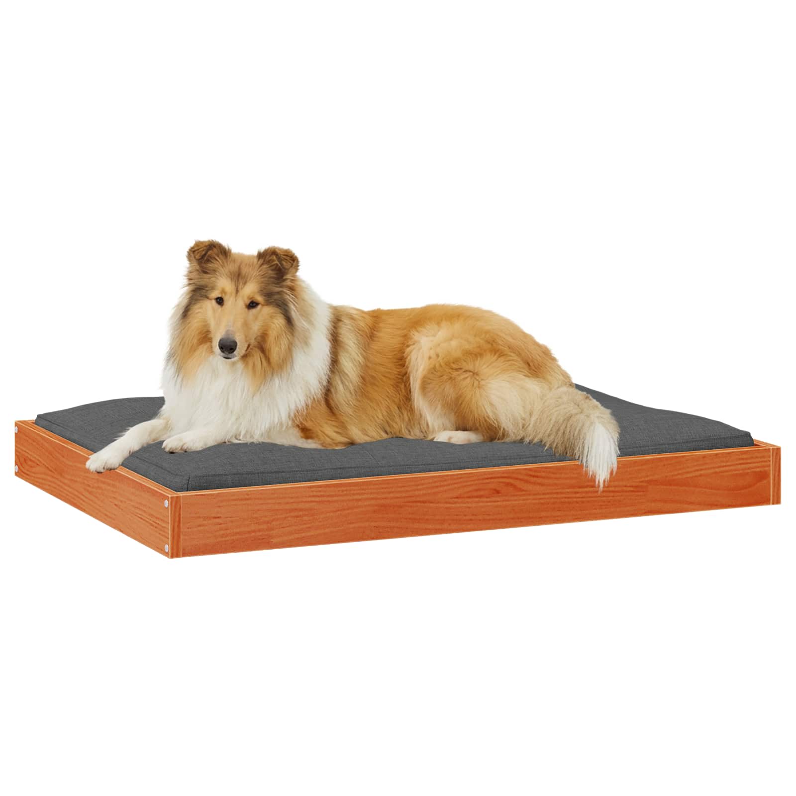 Letto per Cani 101,5 x 74 x 9 cm Legno di Pino Massello